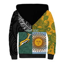 Personalised Rugby 2025 Championship Sherpa Hoodie Combination of Southern Hemisphere Countries LT14 - Polynesian Pride