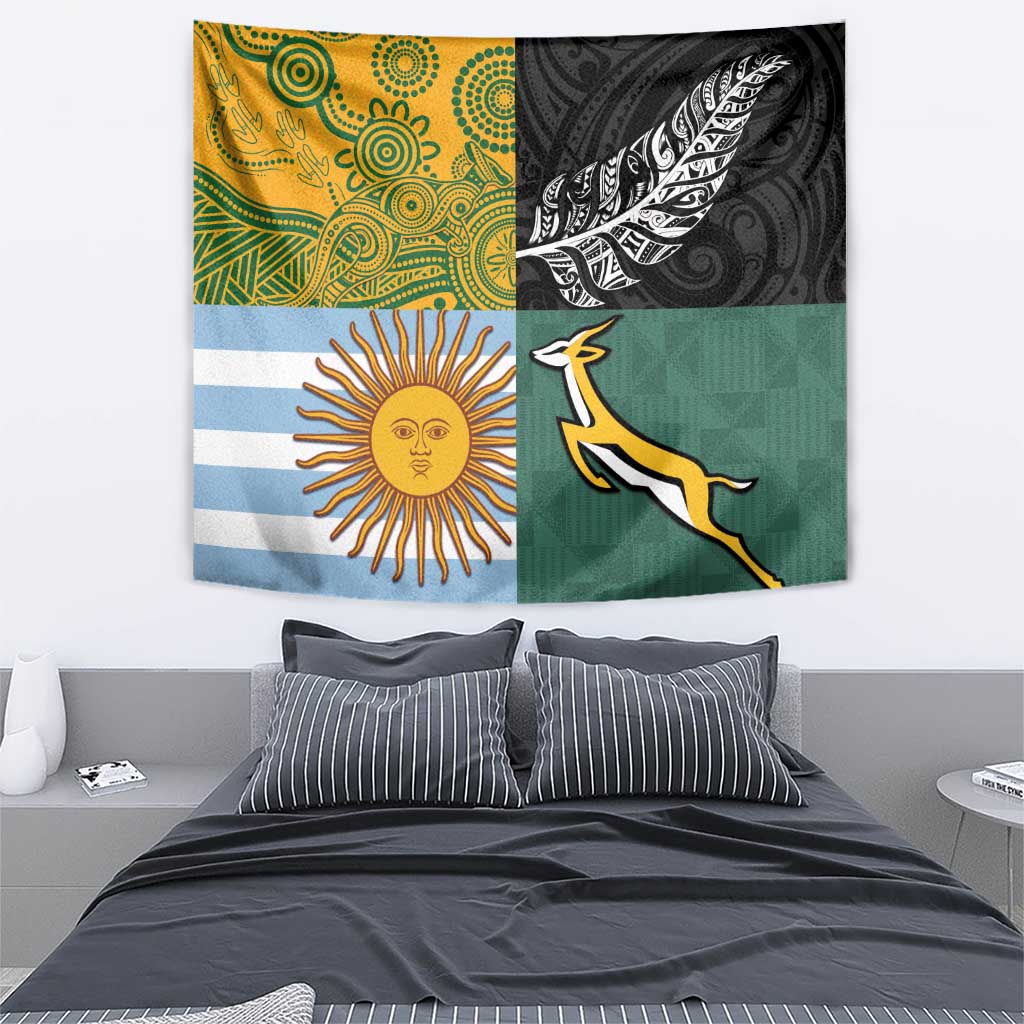 Rugby 2025 Championship Tapestry Combination of Southern Hemisphere Countries - Polynesian Pride