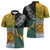 Personalised Rugby 2025 Championship Zipper Polo Shirt Combination of Southern Hemisphere Countries - Polynesian Pride