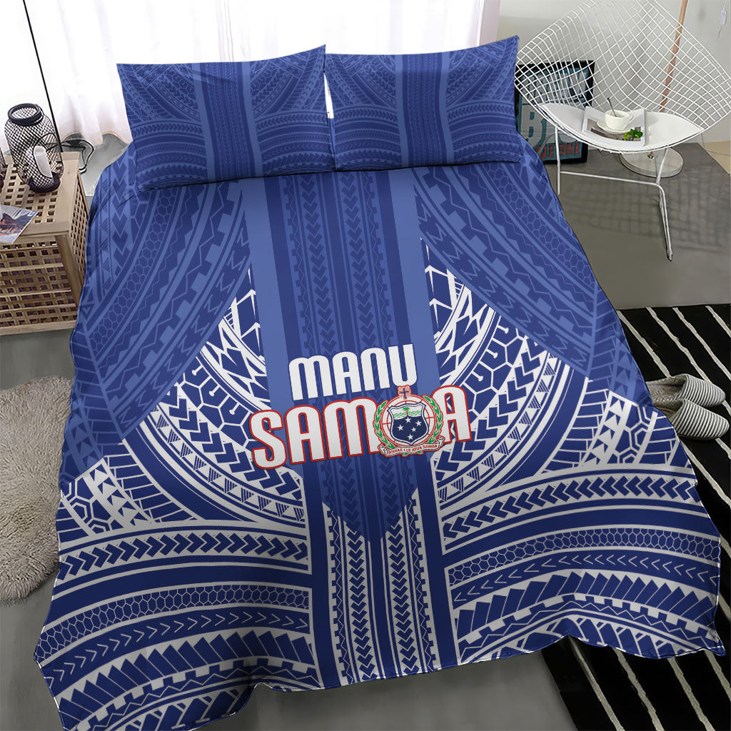 Manu Samoa Rugby 2026 Bedding Set Samoan Pattern