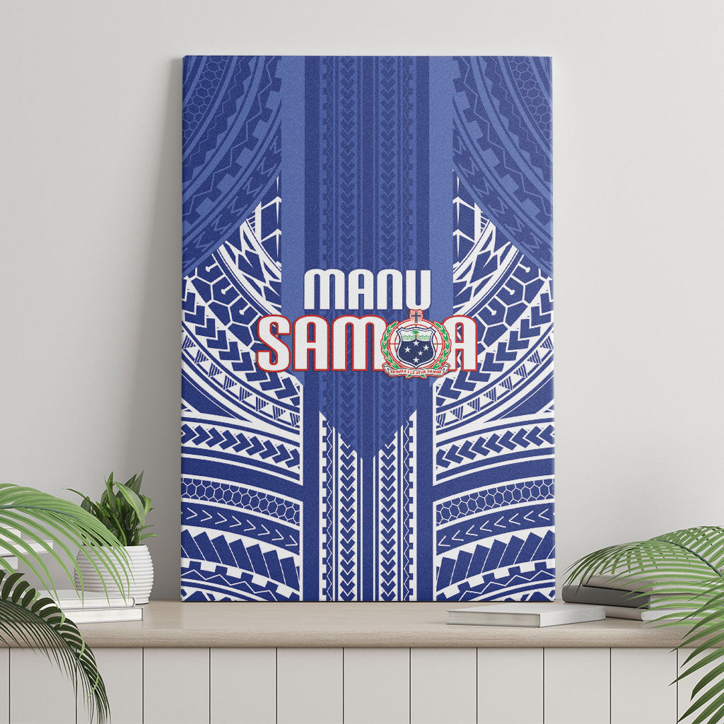 Manu Samoa Rugby 2026 Canvas Wall Art Samoan Pattern