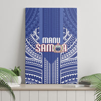 Manu Samoa Rugby 2026 Canvas Wall Art Samoan Pattern