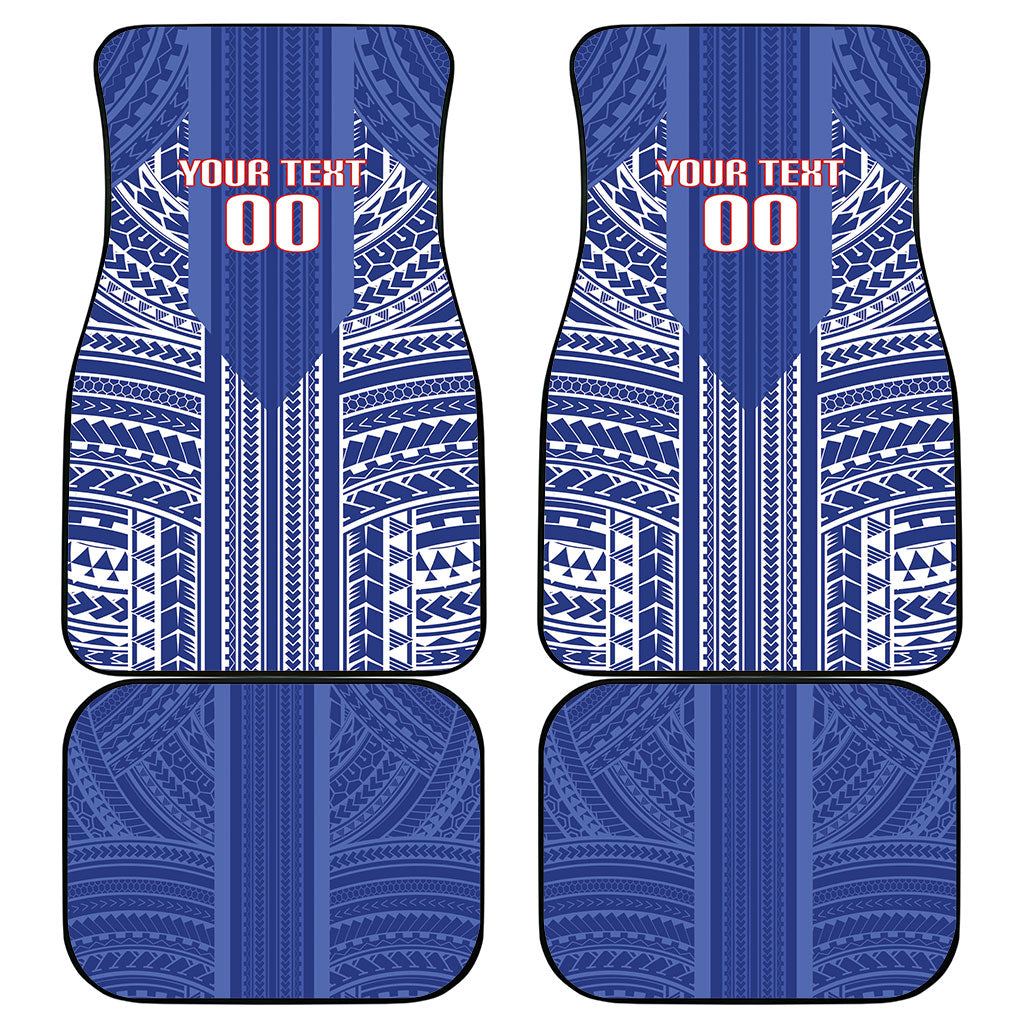 Custom Manu Samoa Rugby 2026 Car Mats Samoan Pattern