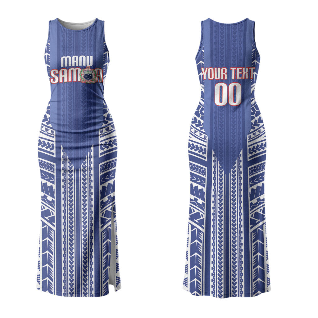 Custom Manu Samoa Rugby 2026 Couples Matching Tank Maxi Dress and Hawaiian Shirt Samoan Pattern