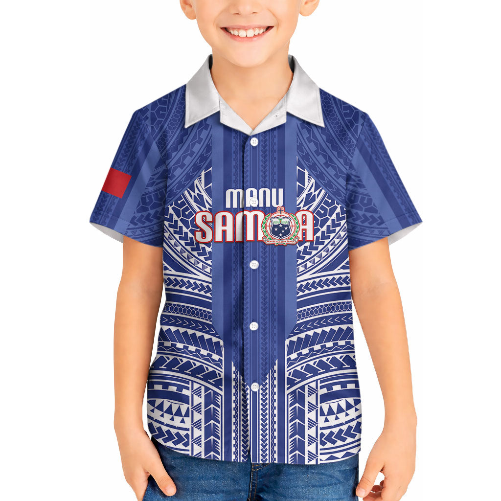 Custom Manu Samoa Rugby 2026 Hawaiian Shirt Samoan Pattern