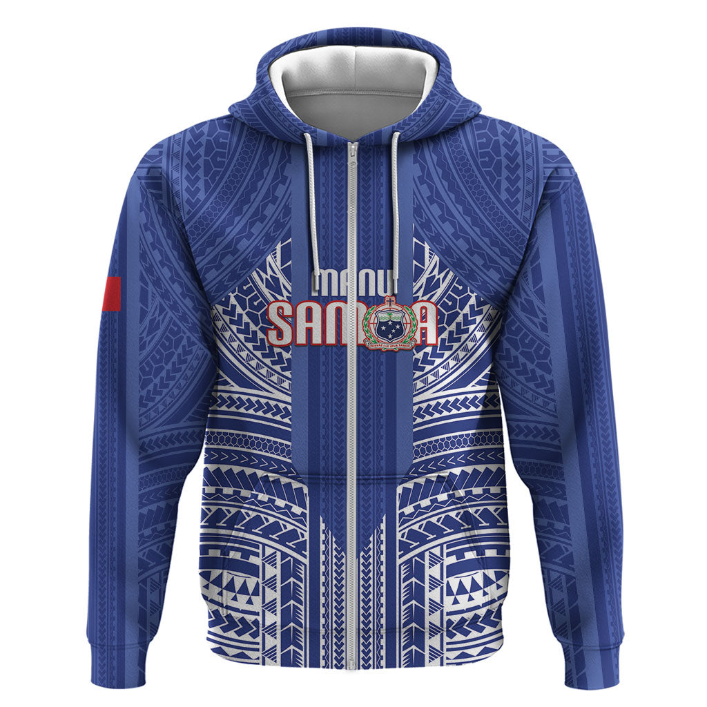 Custom Manu Samoa Rugby 2026 Hoodie Samoan Pattern