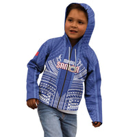 Custom Manu Samoa Rugby 2026 Kid Hoodie Samoan Pattern