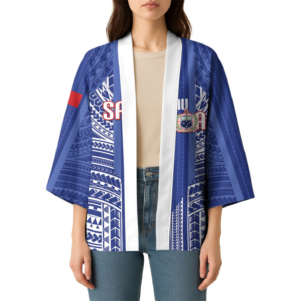 Custom Manu Samoa Rugby 2026 Kimono Samoan Pattern