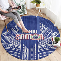 Manu Samoa Rugby 2026 Round Carpet Samoan Pattern