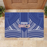 Manu Samoa Rugby 2026 Rubber Doormat Samoan Pattern