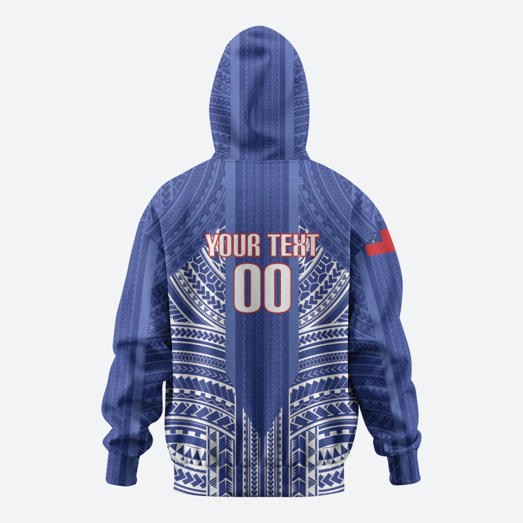 Custom Manu Samoa Rugby 2026 Zip Hoodie Samoan Pattern