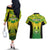 Papua New Guinea Rugby Couples Matching Off The Shoulder Long Sleeve Dress and Hawaiian Shirt Enga Mioks PNG Polynesian Pattern LT14 - Polynesian Pride