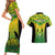 Papua New Guinea Rugby Couples Matching Short Sleeve Bodycon Dress and Hawaiian Shirt Enga Mioks PNG Polynesian Pattern LT14 - Polynesian Pride