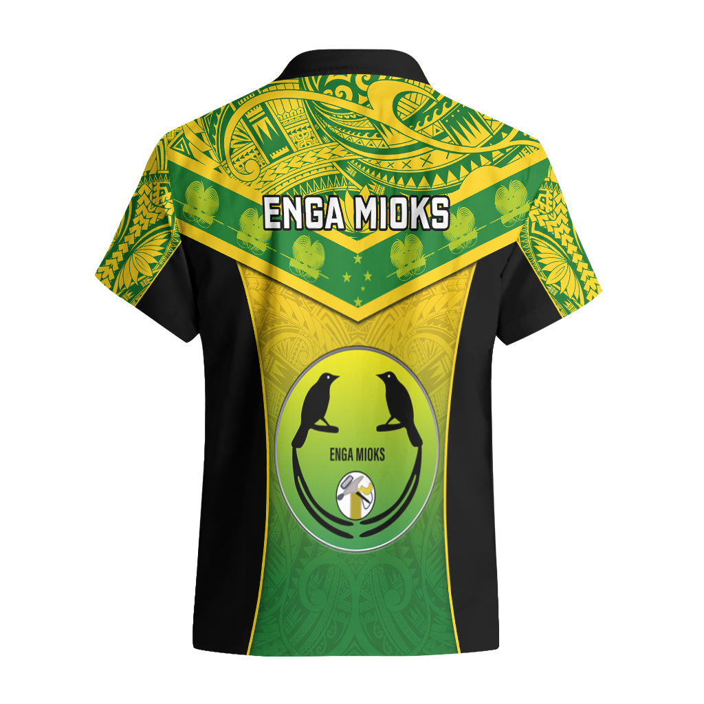 Papua New Guinea Rugby Hawaiian Shirt Enga Mioks PNG Polynesian Pattern LT14 - Polynesian Pride