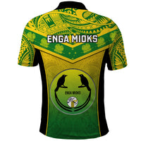 Papua New Guinea Rugby Polo Shirt Enga Mioks PNG Polynesian Pattern LT14 - Polynesian Pride