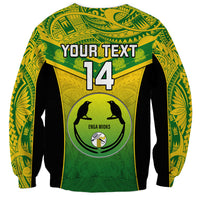 Custom Papua New Guinea Rugby Sweatshirt Enga Mioks PNG Polynesian Pattern LT14 - Polynesian Pride