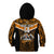 Custom Papua New Guinea Rugby Kid Hoodie Lae Snax Tigers PNG Polynesian Pattern LT14 - Polynesian Pride