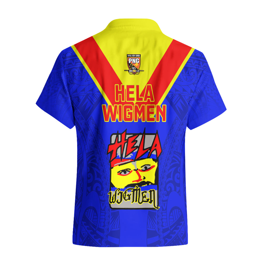 Papua New Guinea Rugby Hawaiian Shirt Hela Wigmen PNG Polynesian Pattern LT14 - Polynesian Pride