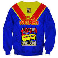 Papua New Guinea Rugby Sweatshirt Hela Wigmen PNG Polynesian Pattern LT14 - Polynesian Pride