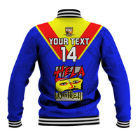 Custom Papua New Guinea Rugby Baseball Jacket Hela Wigmen PNG Polynesian Pattern LT14 - Polynesian Pride