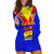 Custom Papua New Guinea Rugby Hoodie Dress Hela Wigmen PNG Polynesian Pattern LT14 Blue - Polynesian Pride