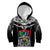 Custom Papua New Guinea Rugby Kid Hoodie Mendi Muruks PNG Polynesian Pattern LT14 Black - Polynesian Pride