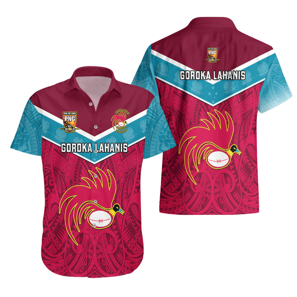 Papua New Guinea Rugby Hawaiian Shirt Goroka Lahanis PNG Polynesian Pattern LT14 - Polynesian Pride