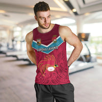 Papua New Guinea Rugby Men Tank Top Goroka Lahanis PNG Polynesian Pattern LT14 - Polynesian Pride