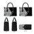New Zealand Silver Fern Rugby Custom Leather Bag Maori Koru Go Black Fern - Polynesian Pride
