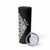 New Zealand Silver Fern Rugby Custom Skinny Tumbler Maori Koru Go Black Fern - Polynesian Pride