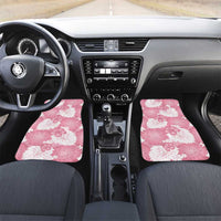 Pink Aloha Hawaii Car Mats Monstera Hibiscus Plumeria Seamless Vibes - Polynesian Pride