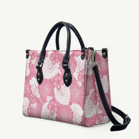 Pink Aloha Hawaii Leather Bag Monstera Hibiscus Plumeria Seamless Vibes - Polynesian Pride