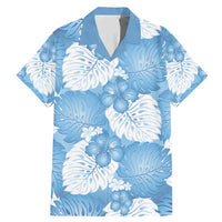 Blue Aloha Hawaii Family Matching Mermaid Dress and Hawaiian Shirt Monstera Hibiscus Plumeria Seamless Vibes - Polynesian Pride