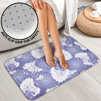 Purple Aloha Hawaii Bathroom Set Monstera Hibiscus Plumeria Seamless Vibes - Polynesian Pride