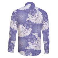 Purple Aloha Hawaii Family Matching Puletasi and Hawaiian Shirt Monstera Hibiscus Plumeria Seamless Vibes - Polynesian Pride