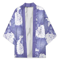 Purple Aloha Hawaii Kimono Monstera Hibiscus Plumeria Seamless Vibes - Polynesian Pride