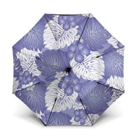 Purple Aloha Hawaii Umbrella Monstera Hibiscus Plumeria Seamless Vibes - Polynesian Pride