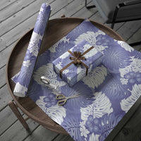 Purple Aloha Hawaii Wrapping Paper Monstera Hibiscus Plumeria Seamless Vibes - Polynesian Pride