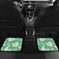 Green Aloha Hawaii Car Mats Monstera Hibiscus Plumeria Seamless Vibes - Polynesian Pride