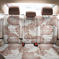 Mocha Mousse Aloha Hawaii Back Car Seat Cover Monstera Hibiscus Plumeria Seamless Vibes - Polynesian Pride