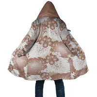 Mocha Mousse Aloha Hawaii Cloak Monstera Hibiscus Plumeria Seamless Vibes - Polynesian Pride