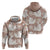 Mocha Mousse Aloha Hawaii Hoodie Monstera Hibiscus Plumeria Seamless Vibes - Polynesian Pride