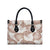 Mocha Mousse Aloha Hawaii Leather Bag Monstera Hibiscus Plumeria Seamless Vibes - Polynesian Pride