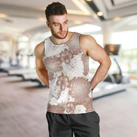 Mocha Mousse Aloha Hawaii Men Tank Top Monstera Hibiscus Plumeria Seamless Vibes - Polynesian Pride