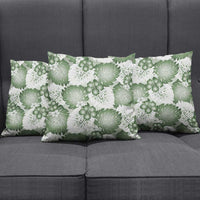 Sage Green Aloha Hawaii Pillow Cover Monstera Hibiscus Plumeria Seamless Vibes - Polynesian Pride