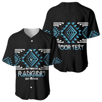 Aotearoa Atua Ranginui Personalised Baseball Jersey Maori Sky Father Taniko Motifs LT14 - Polynesian Pride