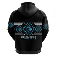 Aotearoa Atua Ranginui Personalised Zip Hoodie Maori Sky Father Taniko Motifs LT14 - Polynesian Pride