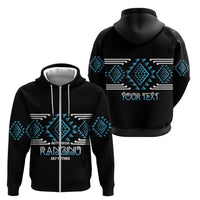 Aotearoa Atua Ranginui Personalised Zip Hoodie Maori Sky Father Taniko Motifs LT14 - Polynesian Pride