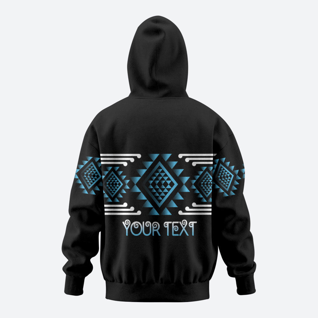 Aotearoa Atua Ranginui Personalised Zip Hoodie Maori Sky Father Taniko Motifs LT14 - Polynesian Pride