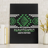 Aotearoa Atua Papatuanuku Canvas Wall Art Maori Earth Mother Taniko Motifs LT14 Without Frame Green - Polynesian Pride